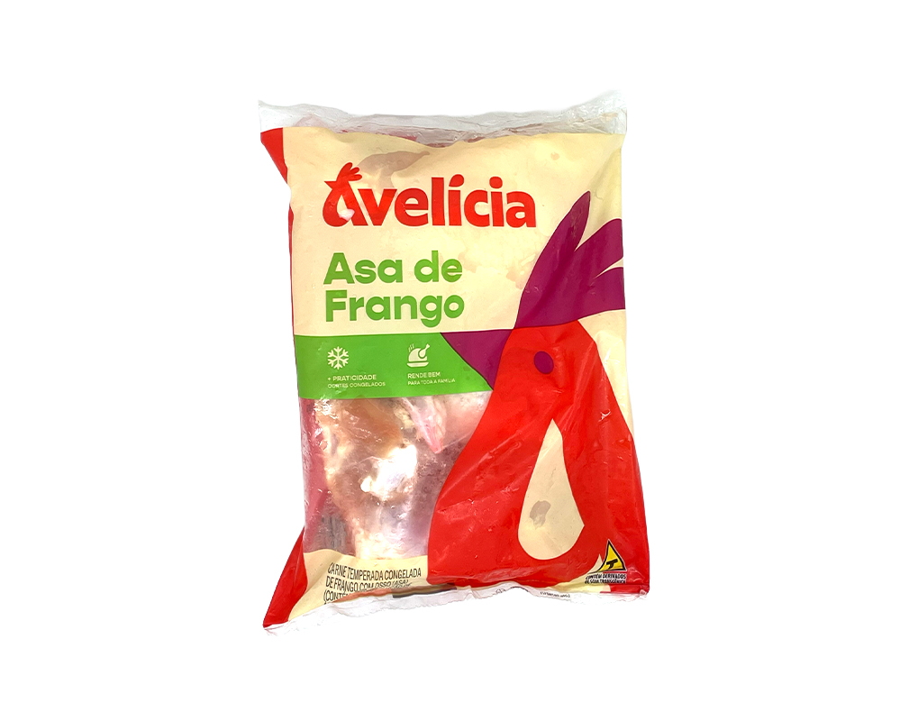 ASAS DE FRANGO CONGELADAS TEMPERADAS AVELÍCIA (CX 20 KG)